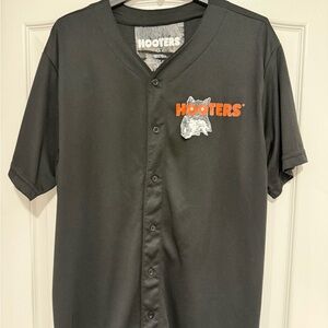 Hooters Black Button-Up Jersey